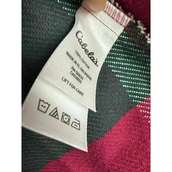 Cabelas Shacket Womens Size Large Plaid Check Pockets Pockets Button Front - Picture 5 of 5